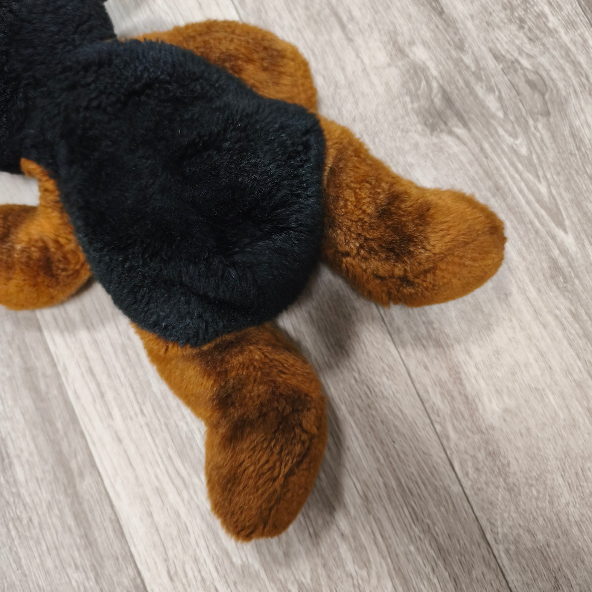 Black Tan Rottweiler Doberman Dog Plush Stuffed Animal Soft Toy Plushie