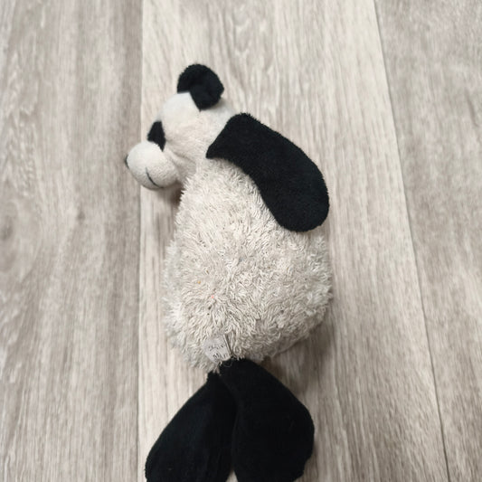 Panda Bear Plush Soft Toy Stuffed Animal Black White Sherpa Textured Fabric