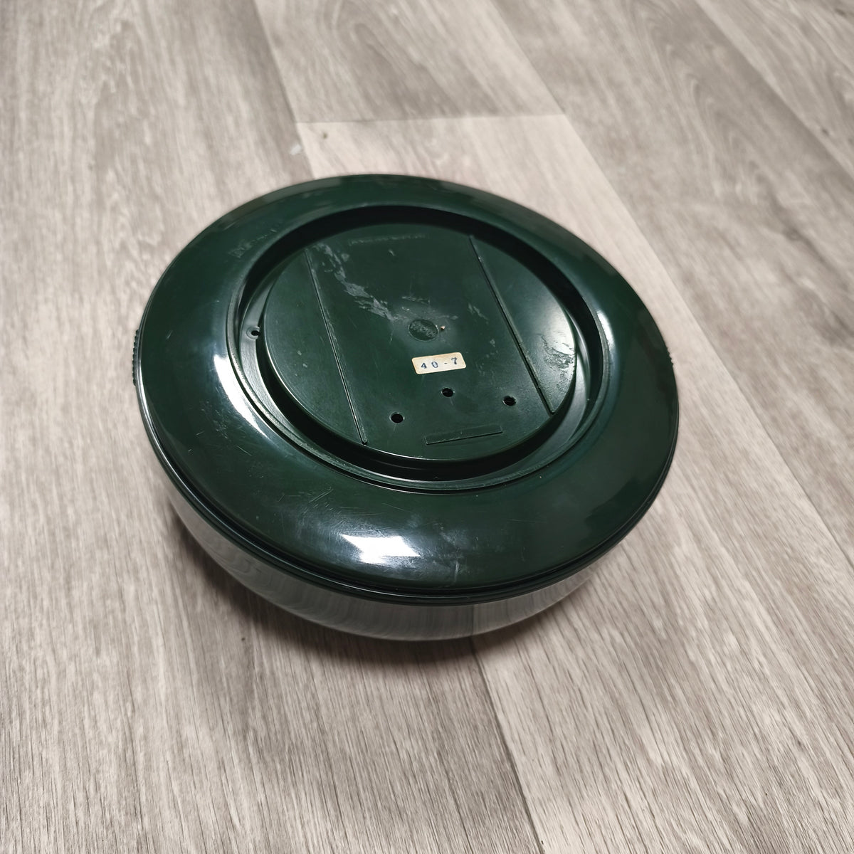 Vintage Salter Mechanical Kitchen Scales 4kg Dark Green Retro Bowl Weighing Set