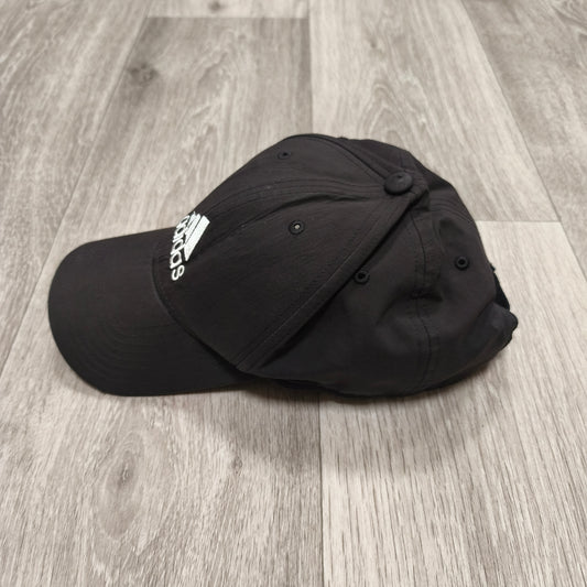 Adidas Mens Black Baseball Cap Hat Embroidered Logo Adjustable Strapback Sport