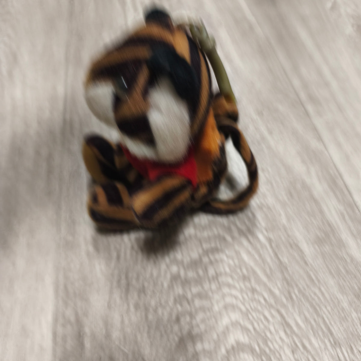 Plush Tiger Keychain Mini Stuffed Animal Tiger Clip Backpack Charm Brown Black