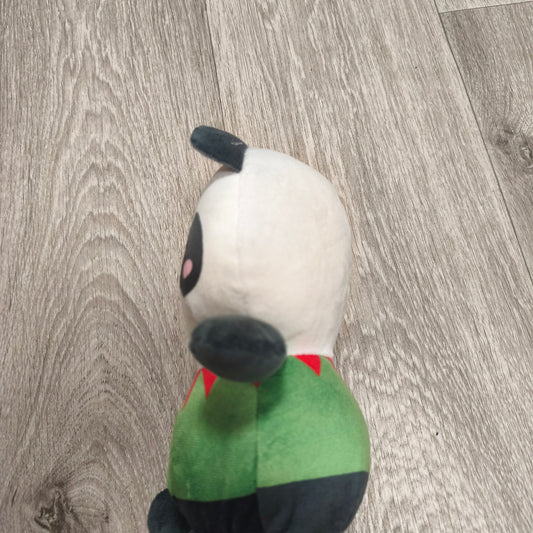 HBL Cute Panda Bear Elf Christmas Costume Plush Stuffed Animal Toy White Green