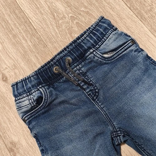 Tu Kids Boys Denim Shorts Blue Elastic Drawstring Waist Age 4-5 Years 104-110cm