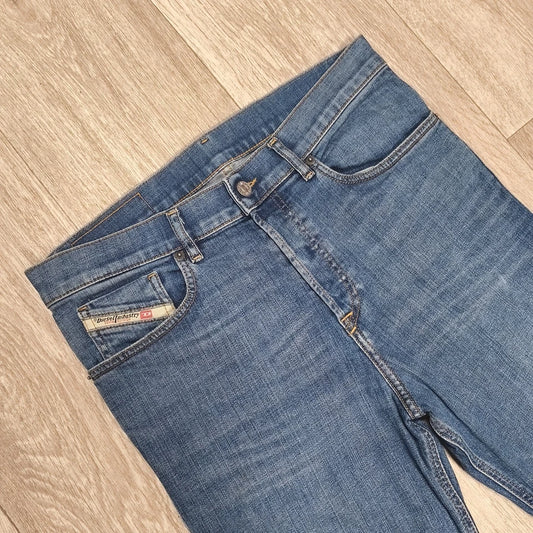 Diesel 2005 D-Fining Tapered Jeans W29 L32 Blue Denim Mens Pants Stretch
