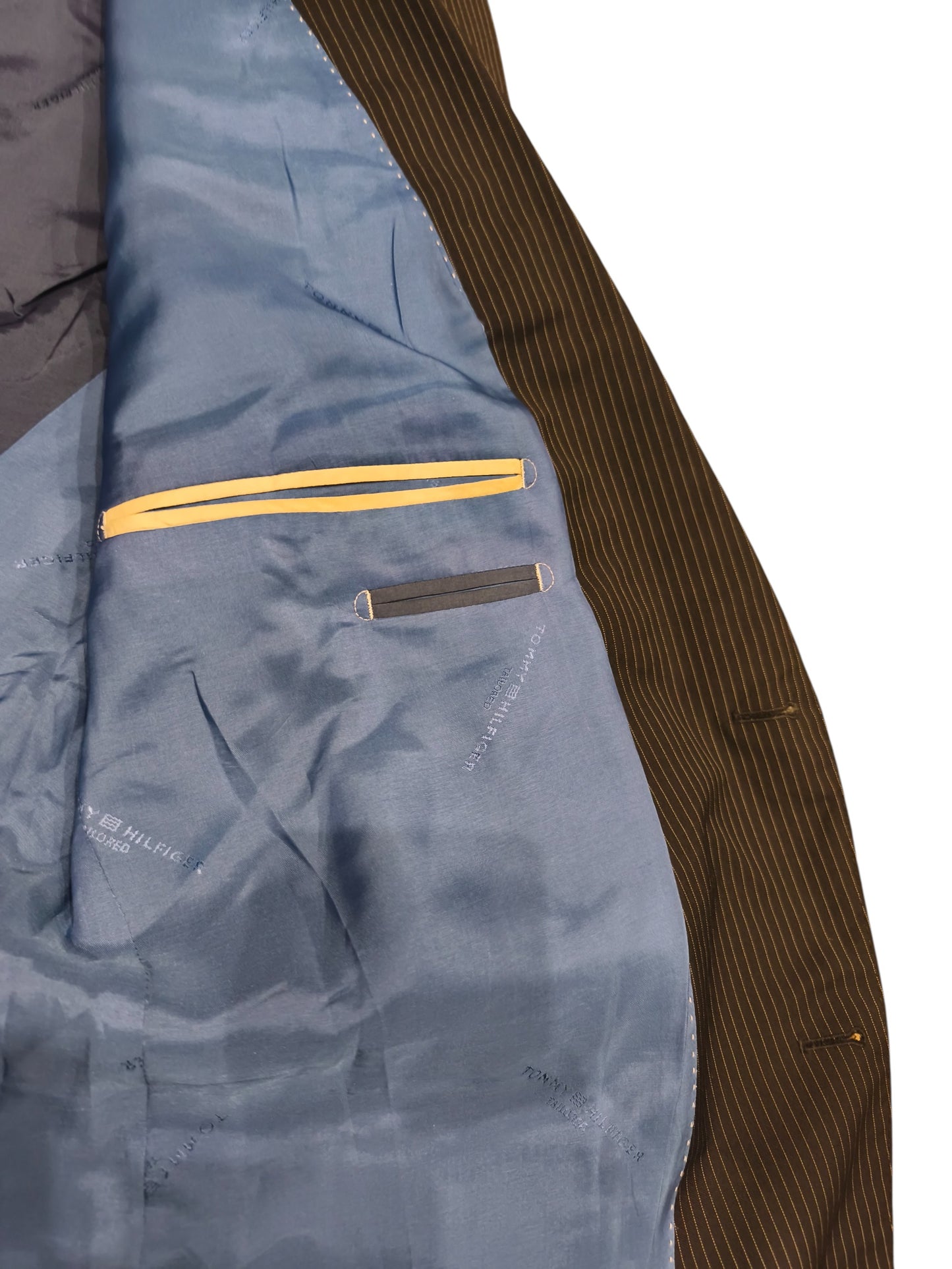 Tommy Hilfiger Tailored Men's Navy Pinstripe Suit Jacket - Size 40R