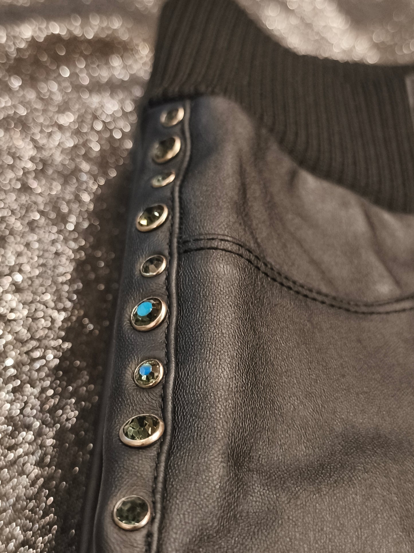 A.M.N Madness National Women's Black Coated Slim Fit Pants Size 26 Rhinestone