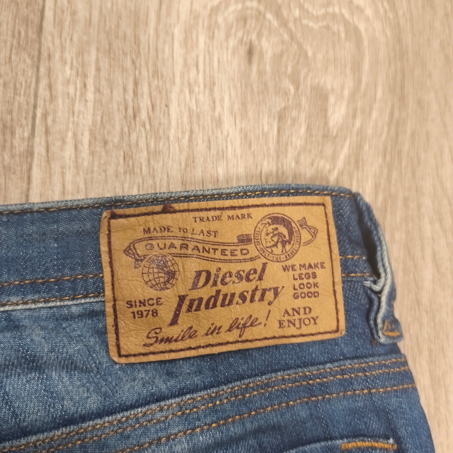 Diesel Kid Thanaz J-OT Slim Skinny Blue Jeans Size 12 Stretch Wash 00XE5 Denim