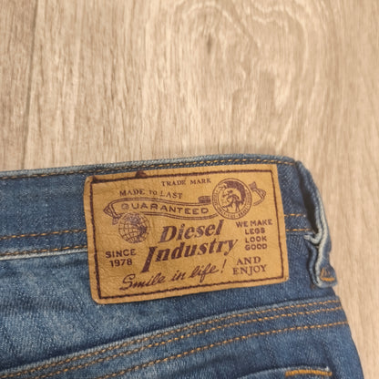 Diesel Kid Thanaz J-OT Slim Skinny Blue Jeans Size 12 Stretch Wash 00XE5 Denim