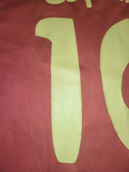 Spain FIFA World Cup 2014 Brasil Fan Shirt Jersey Red España #10 Size XL