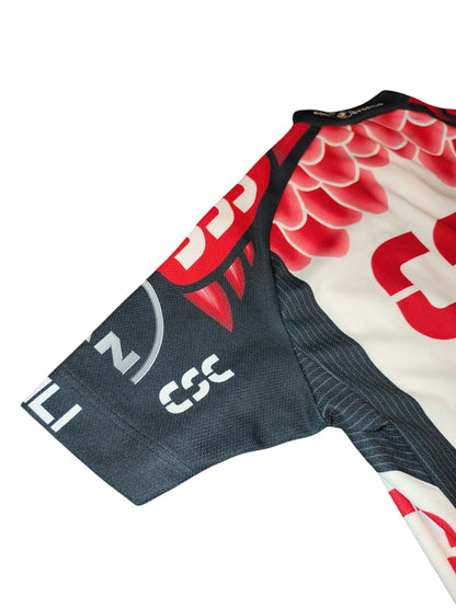 Team CSC Cycling Jersey Descente Men Short Sleeve Bike Shirt UCI ProTour Vintage