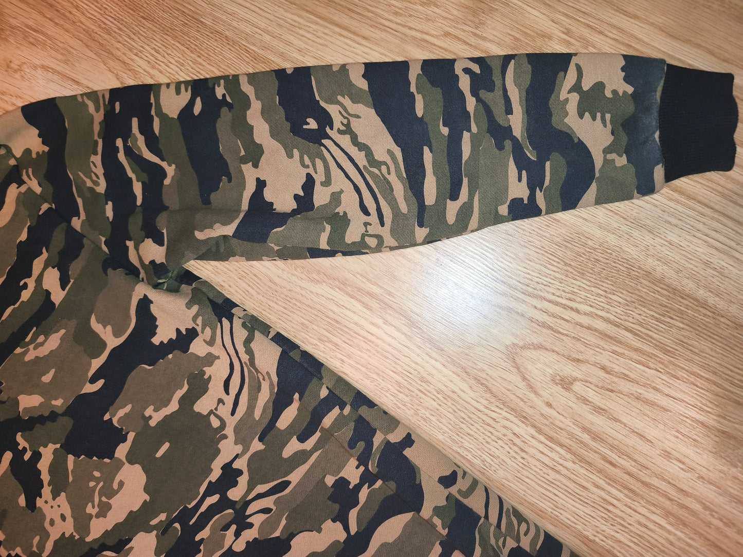 Ellesse Maroo Camo Longline Hoodie – Tiger Camouflage – Unisex Fits M (Tagged Women's S / UK 8)