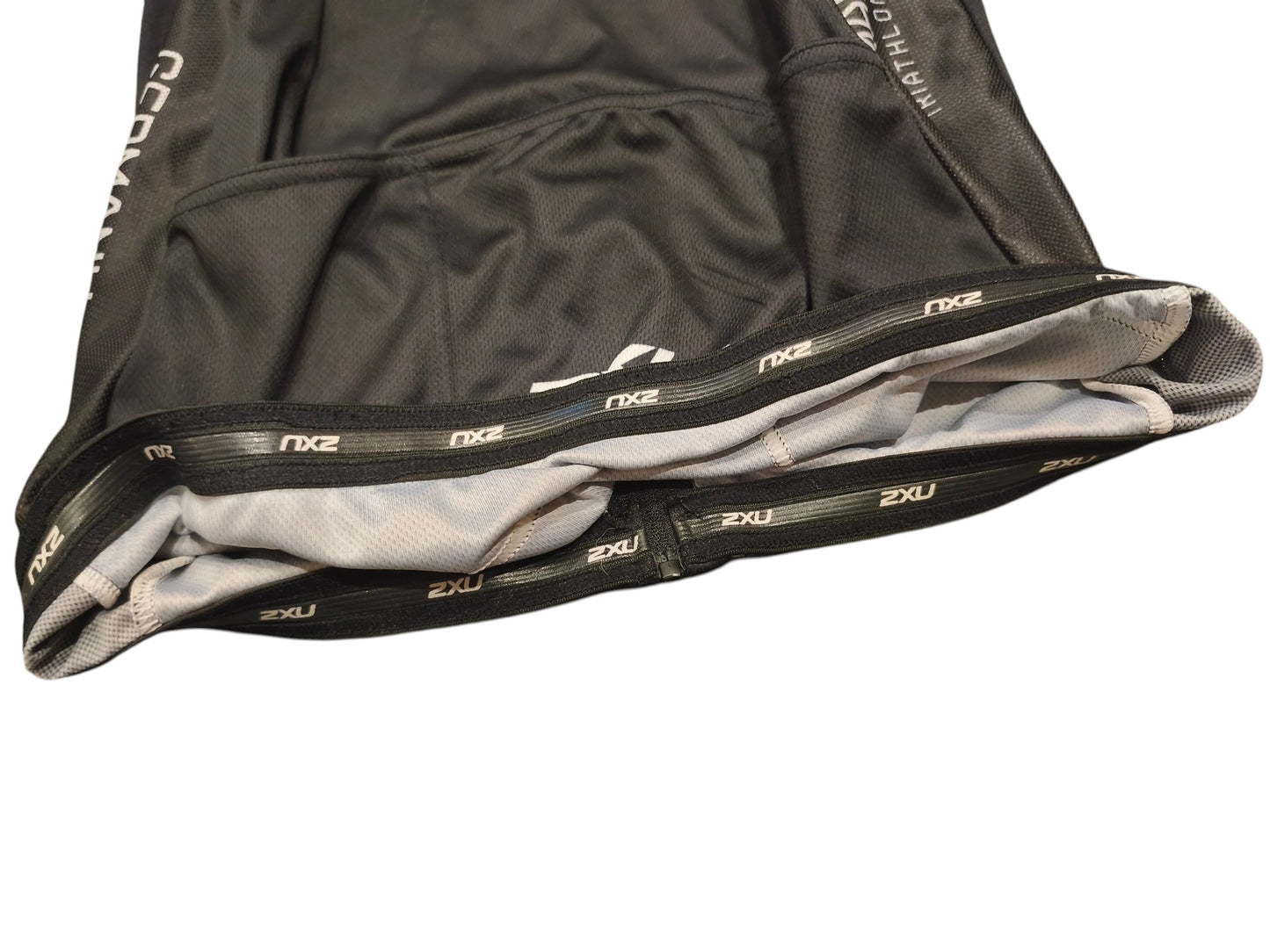 2XU Germany Triathlon Cycling Jersey Men's 2XL Black Short Sleeve Bike Top DTU