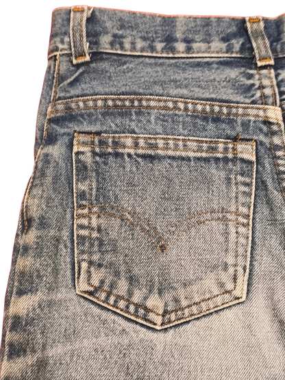 Rare Vintage 80s Levi’s 704 Denim Jeans Made in UK Blue Wash Straight 28x32