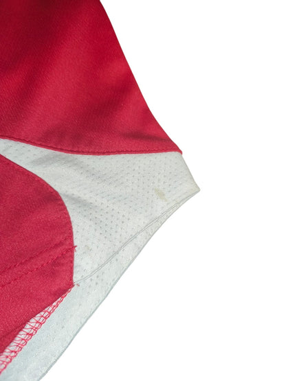 Vintage Umbro Rival Football Jersey Shirt Red White #7 Size M L Rare Soccer