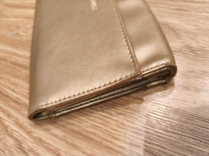 Genuine Pandora Metallic Gold Jewelry Travel Case | Folding Clutch Organizer