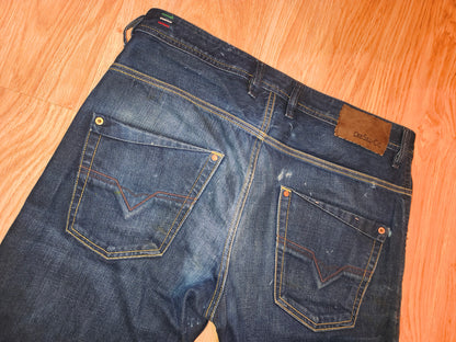 Vintage Diesel Krooley 1994 Men's Jeans W31 L32 Regular Slim Carrot Blue Denim