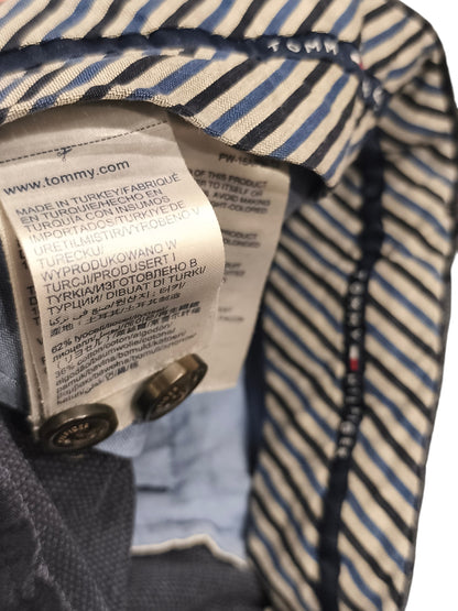 Tommy Hilfiger Bleecker Chinos Men’s 30x34 Slim Fit THFlex Stretch Gray Texture