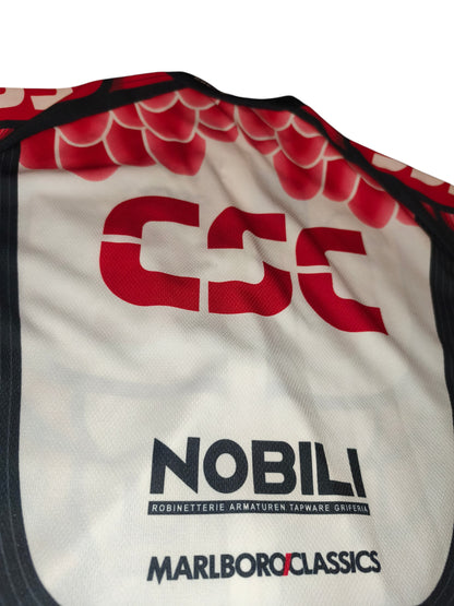 Team CSC Cycling Jersey Descente Men Short Sleeve Bike Shirt UCI ProTour Vintage