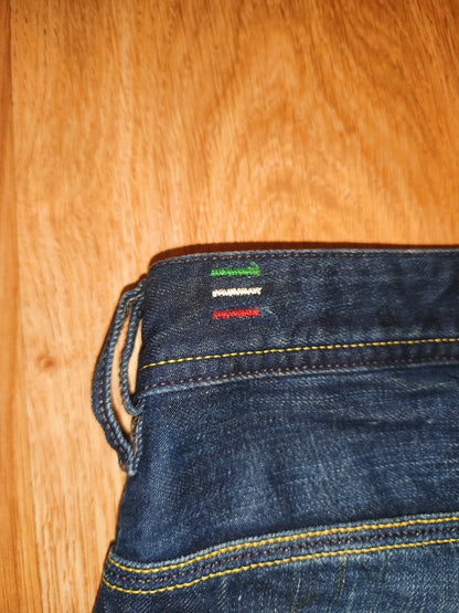 Vintage Diesel Krooley 1994 Men's Jeans W31 L32 Regular Slim Carrot Blue Denim
