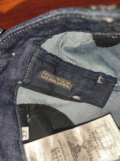 Guess Women’s Nicole Cigarette Slim Fit Jeans – Dark Wash, Size 27