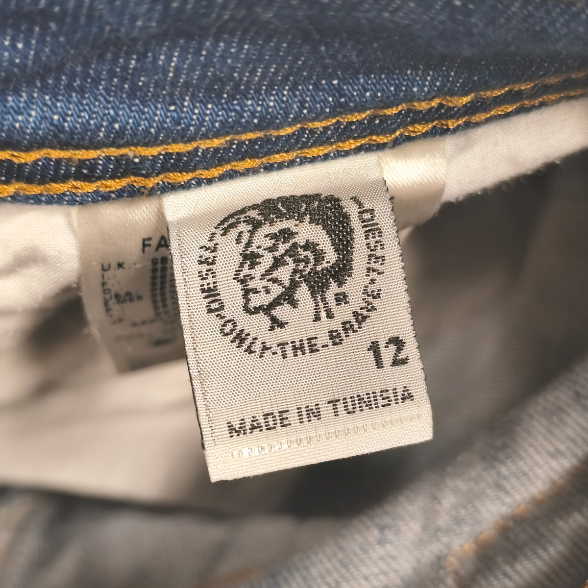 Diesel Kid Thanaz J-OT Slim Skinny Blue Jeans Size 12 Stretch Wash 00XE5 Denim