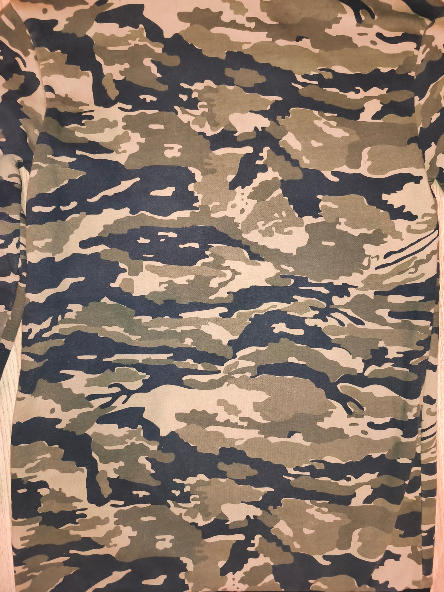 Ellesse Maroo Camo Longline Hoodie – Tiger Camouflage – Unisex Fits M (Tagged Women's S / UK 8)