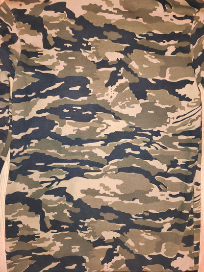 Ellesse Maroo Camo Longline Hoodie – Tiger Camouflage – Unisex Fits M (Tagged Women's S / UK 8)