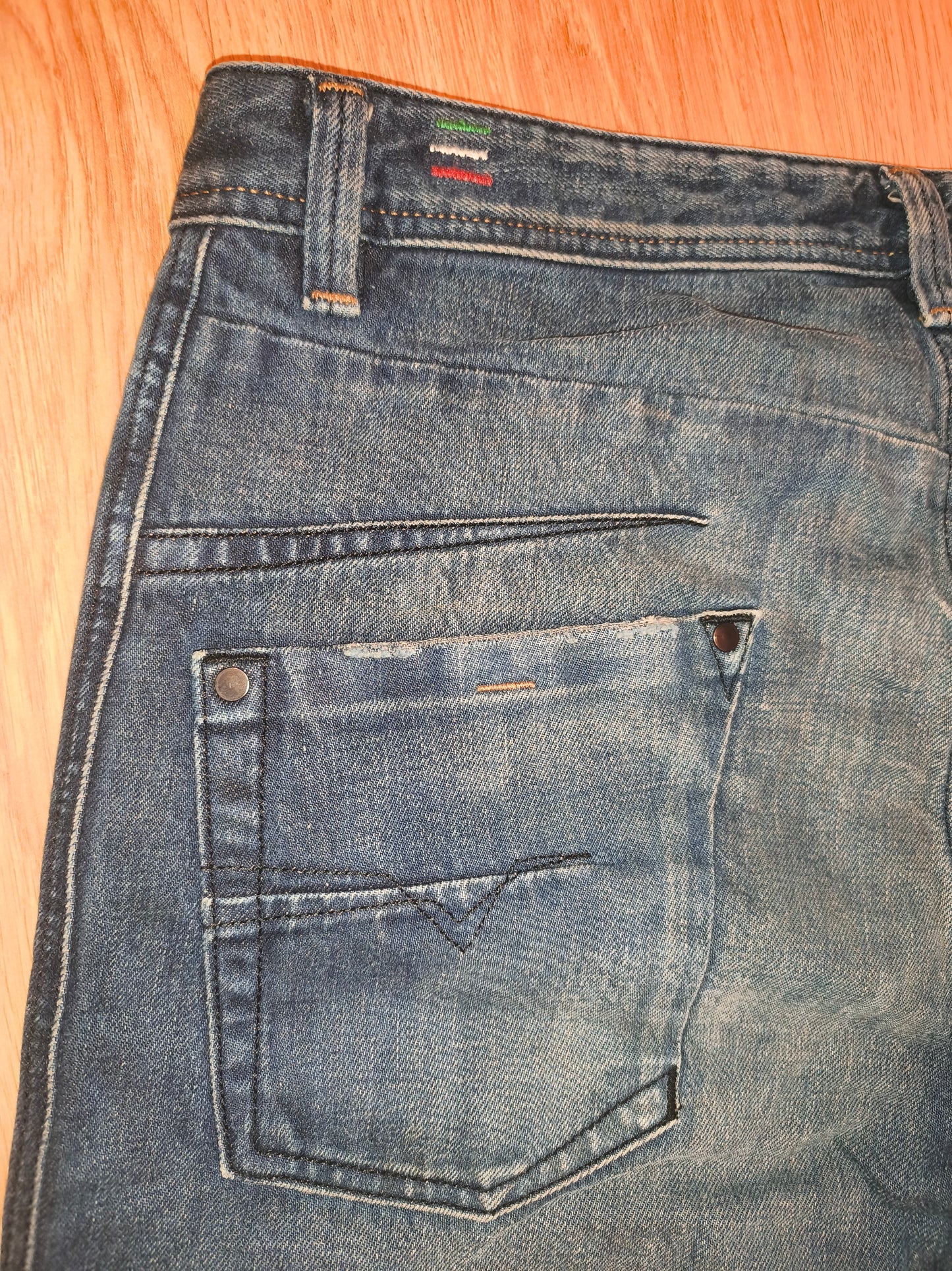 DIESEL Blue Eyecons 2012/2 Edition Jeans Men's Size 32 Made In Italy Cotton Blue