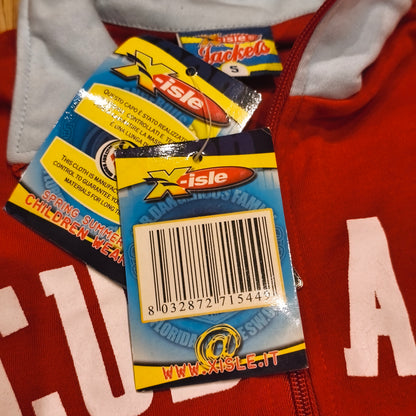 X-Isle Kids Red Track Jacket Zip Sweatshirt Size 5 NWT Havana Cubans 038