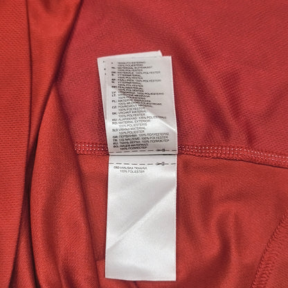 Adidas Mens Climalite Red Short Sleeve Football Training Jersey Shirt Size M #19