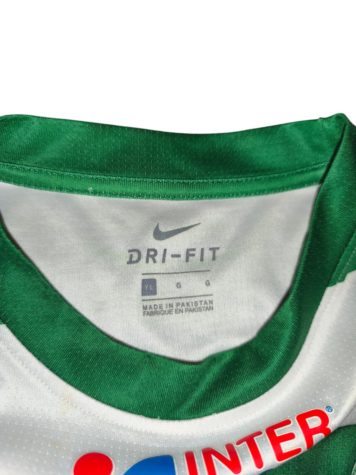 Nike VSK Västerås SK Sweden Football Shirt Jersey #21 Carpenter Green White Men'