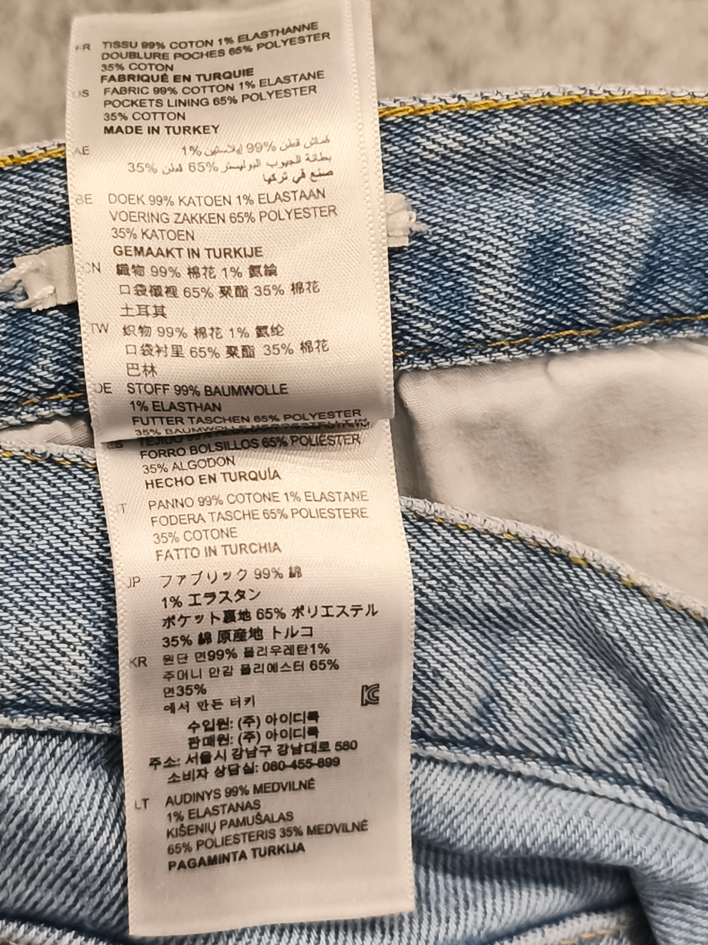 Sandro Paris Men’s Skinny Light Wash Denim Jeans Size 32 - Style P5547S-404