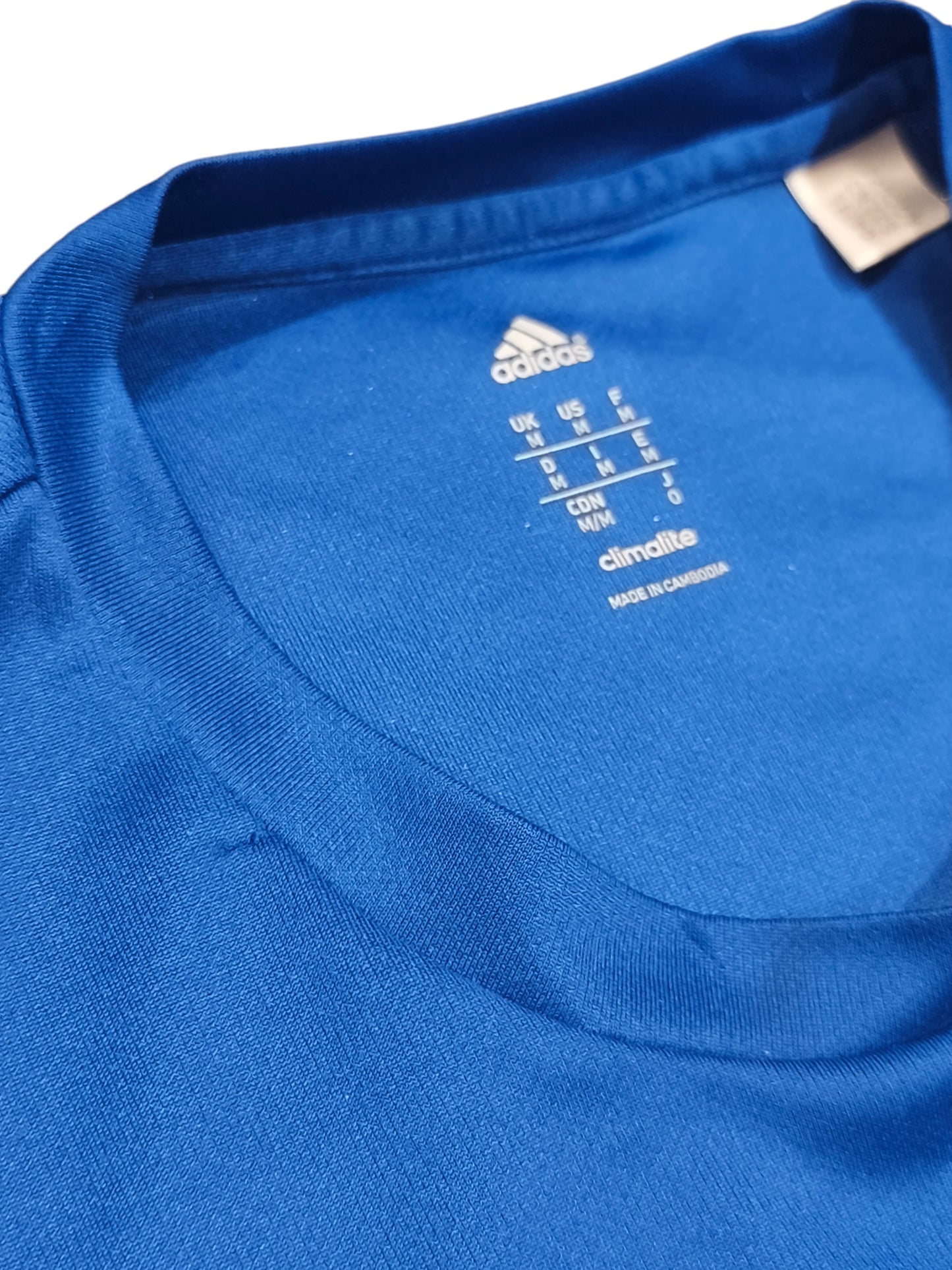 Adidas Oppsal Fotball Training Jersey Shirt Blue Size M Climalite Vintage 2015