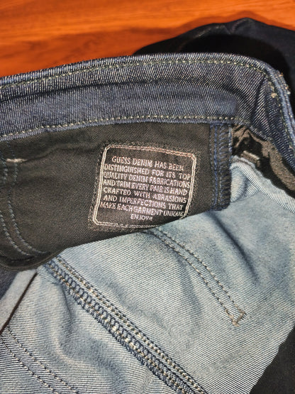 Guess Women’s Nicole Cigarette Slim Fit Jeans – Dark Wash, Size 27