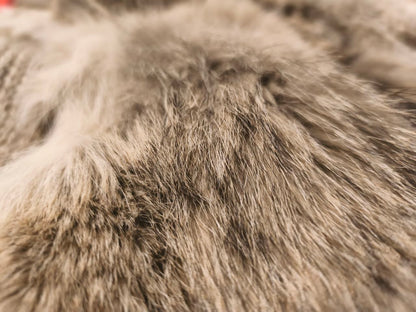 Real Fox Fur Knit Cardigan Jacket Women’s Size L – Genuine Fur Panels