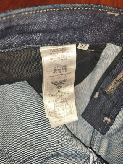 Guess Women’s Nicole Cigarette Slim Fit Jeans – Dark Wash, Size 27