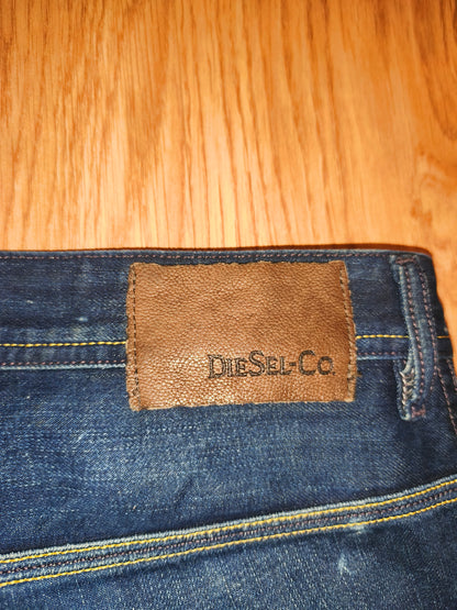 Vintage Diesel Krooley 1994 Men's Jeans W31 L32 Regular Slim Carrot Blue Denim