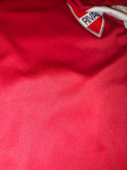 Vintage Umbro Rival Football Jersey Shirt Red White #7 Size M L Rare Soccer