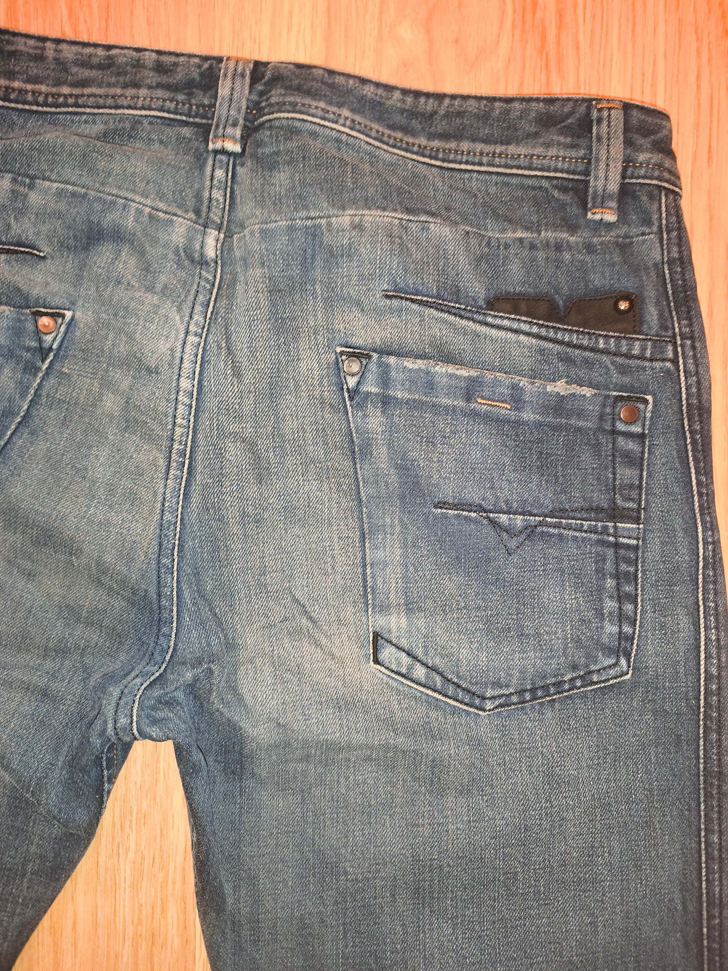 DIESEL Blue Eyecons 2012/2 Edition Jeans Men's Size 32 Made In Italy Cotton Blue