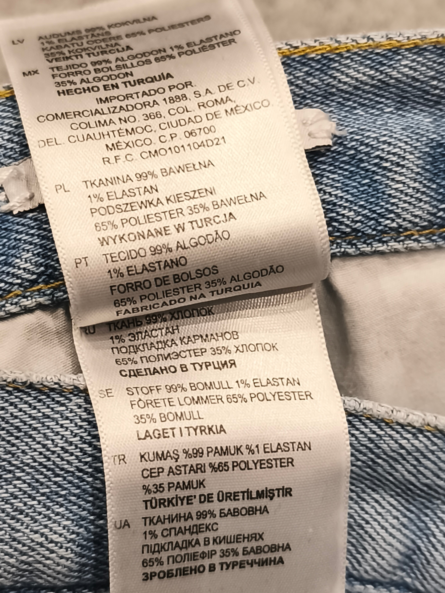 Sandro Paris Men’s Skinny Light Wash Denim Jeans Size 32 - Style P5547S-404