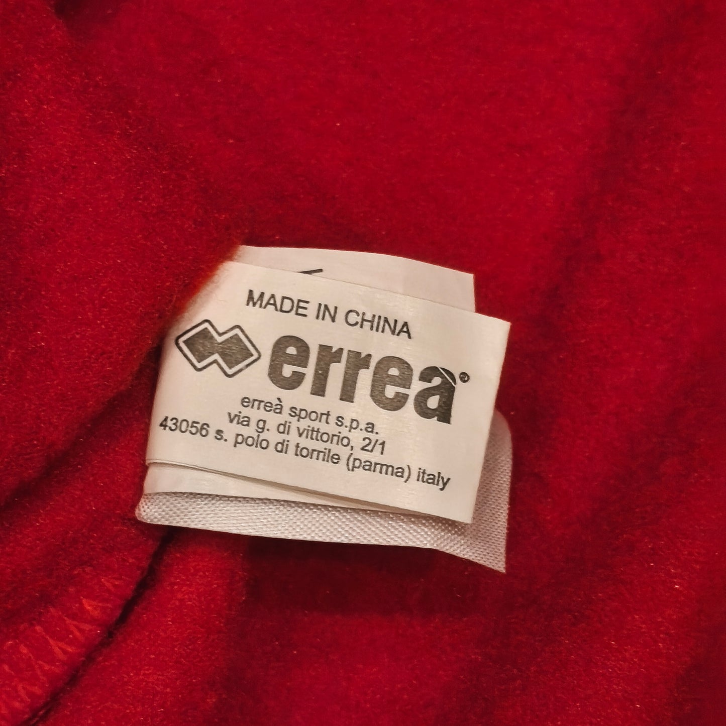 Errea SV ARC Alphen Aan Den Rijn Red Soccer Training Top Sweatshirt Mens XL