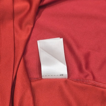 Adidas Mens Climalite Red Short Sleeve Football Training Jersey Shirt Size M #19