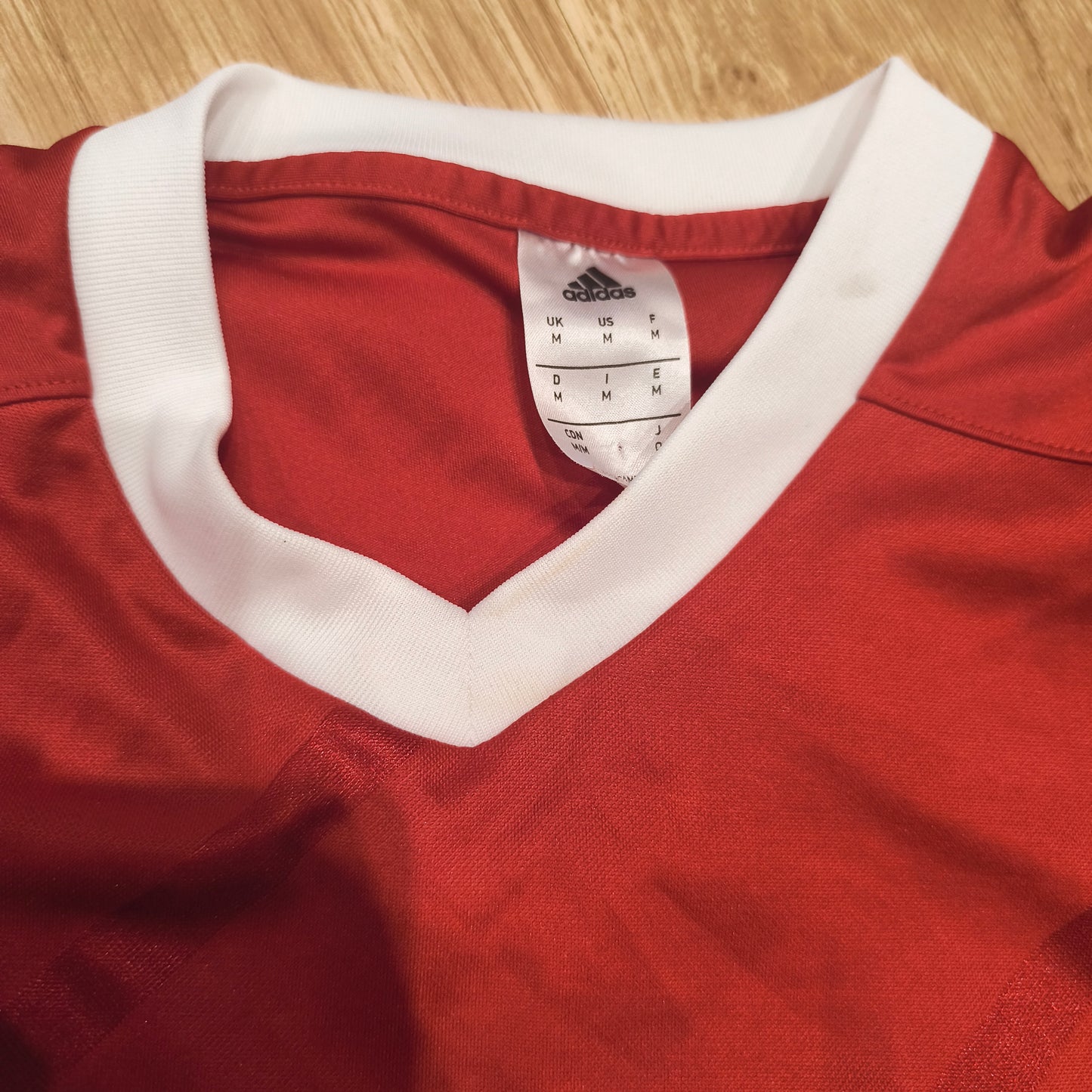 Adidas Red Soccer Jersey CA Mozaic Foot Challenge FFF French Shirt #9 Size M