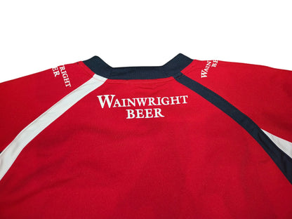 Kukri Lancashire Lightning Cricket Shirt XL Red Thwaites Wainwright Jersey VTG