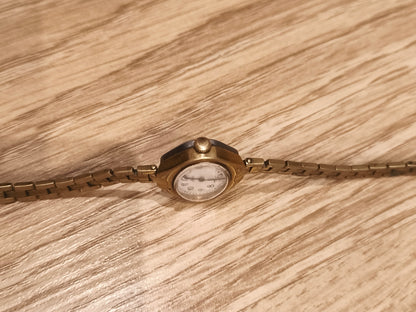 Rare Vintage Luch Women's Watch Gold Plated Mechanical USSR CCCP Working 397778