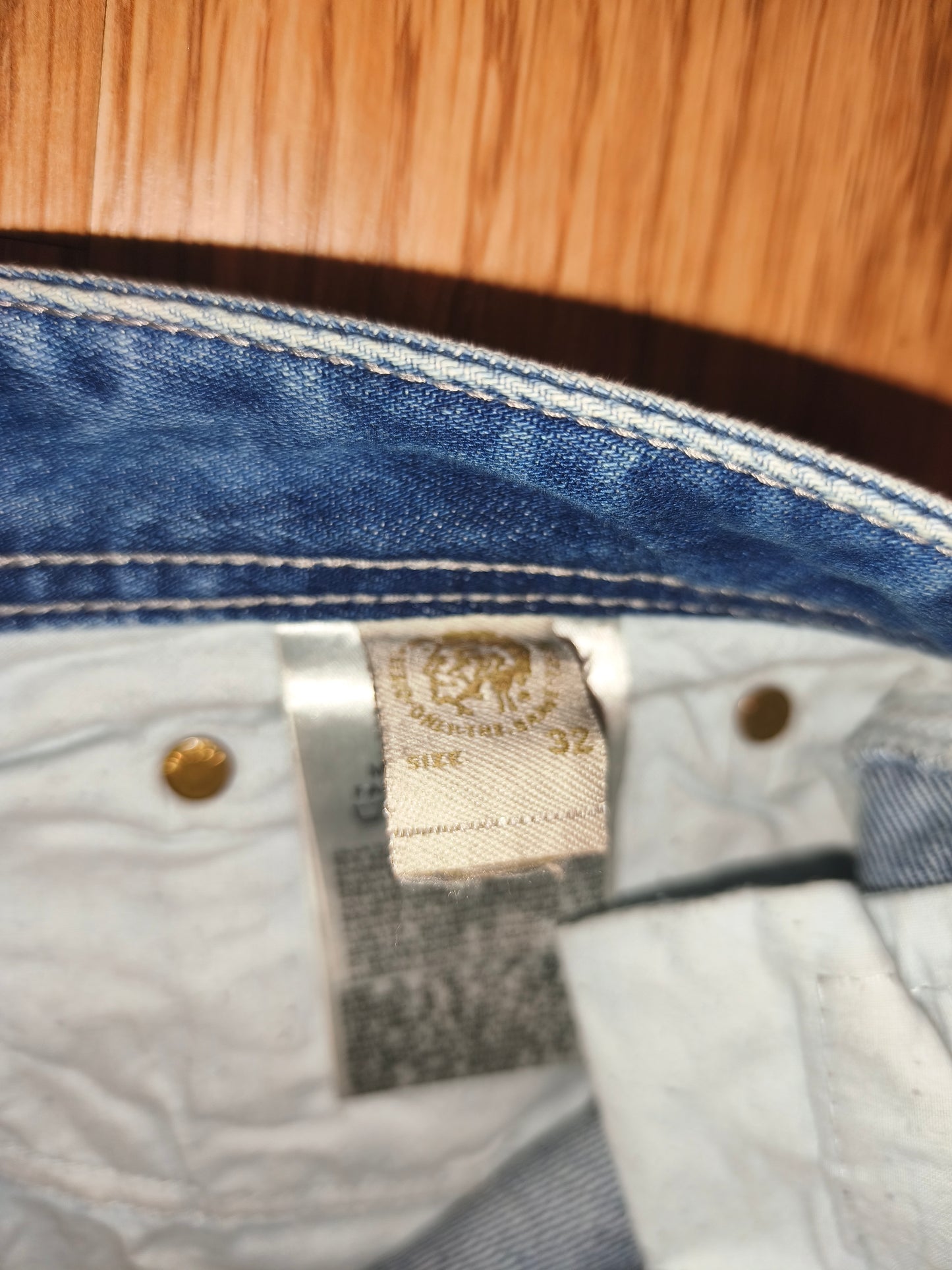Vintage DIESEL Safado Jeans Men’s 32x32 Regular Slim Straight Wash 08801 Y2K NWT