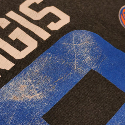 Majestic NBA New York Knicks Porzingis #6 T-Shirt Mens XL Grey Graphic Tee