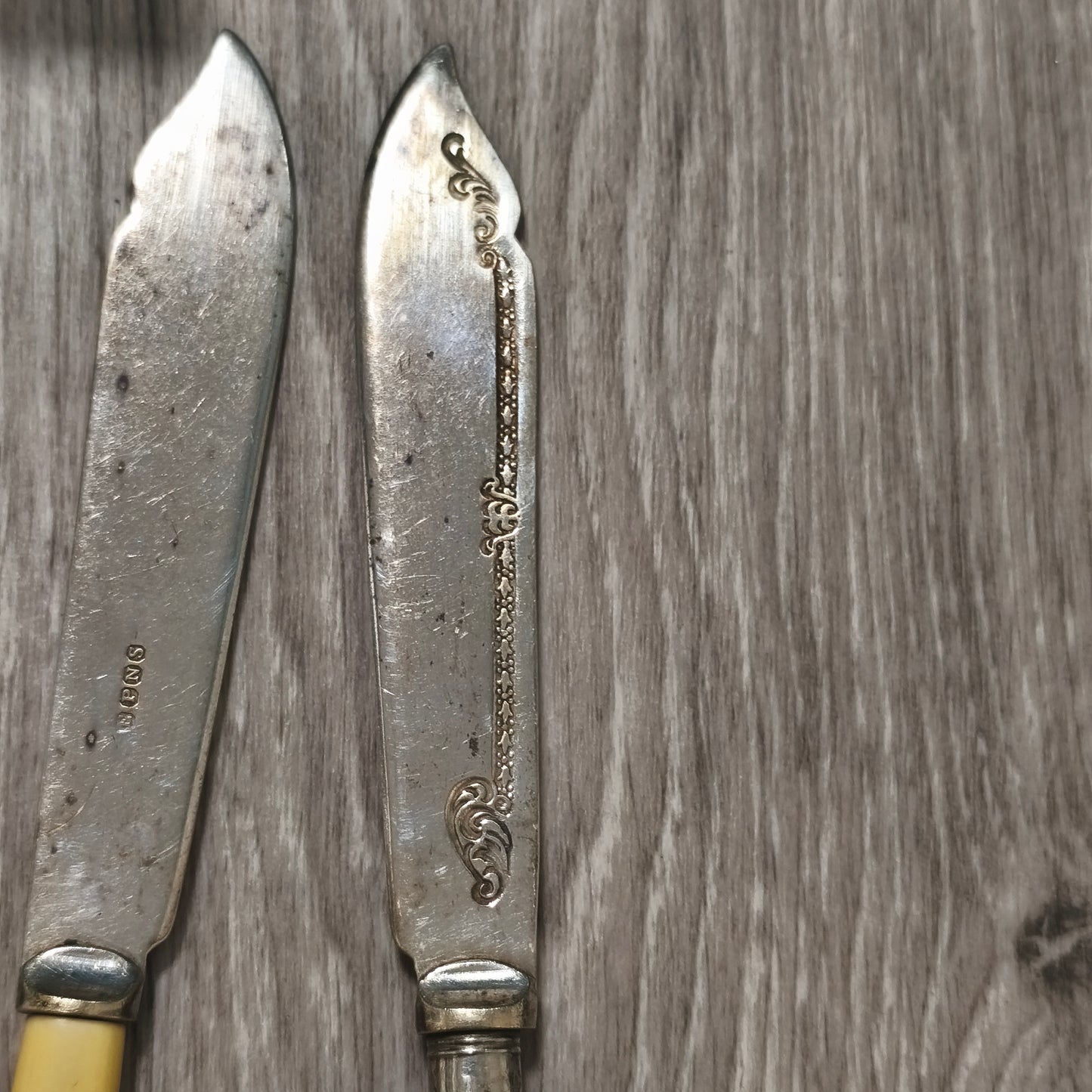 Vintage EPNS Silver Plated Fish Cutlery Set 6 Knives 6 Forks Cased 1939 Gift