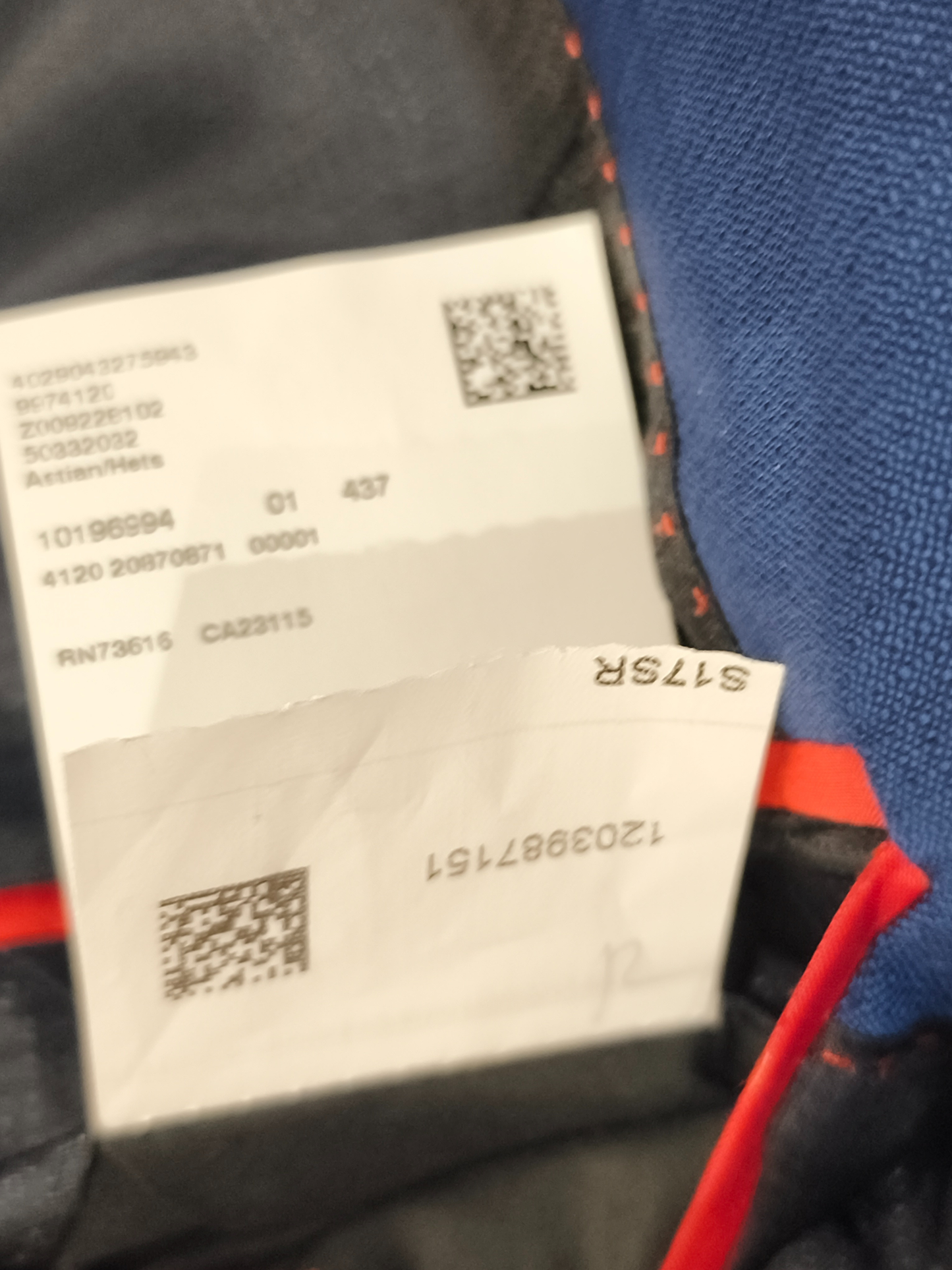 HUGO Hugo Boss Men's Blue 2-Button Wool Blazer Jacket Size 44R / IT 54