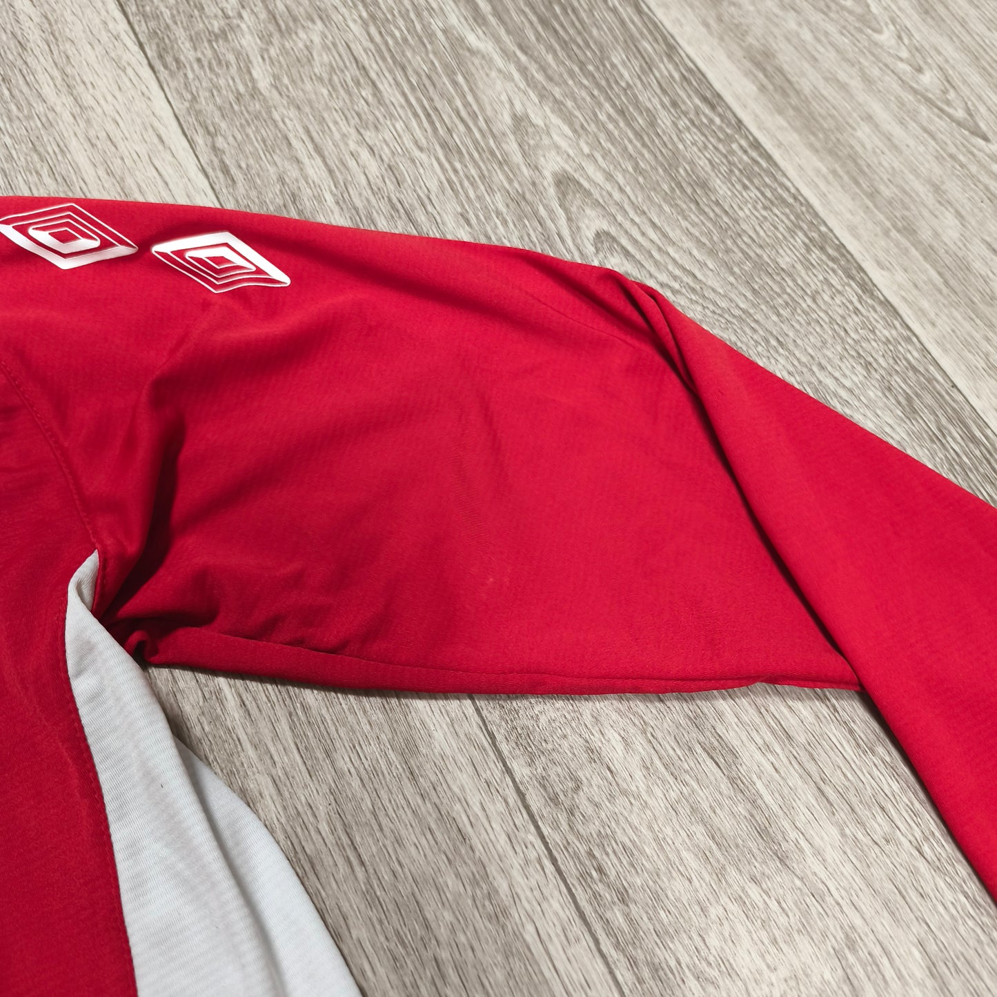 Umbro EPS Espoo Football Shirt Soccer Jersey Red Long Sleeve Size XS #6